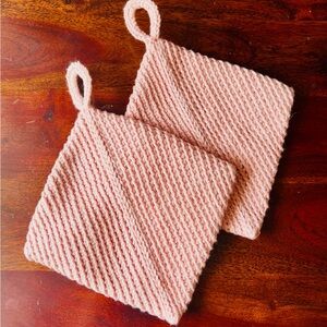 Pot Holders Crochet for Spring Easter tables.